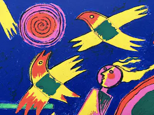 Corneille - Vrouw, kat, vogels, vissen, bomen en zon kopen? Bied vanaf 160!