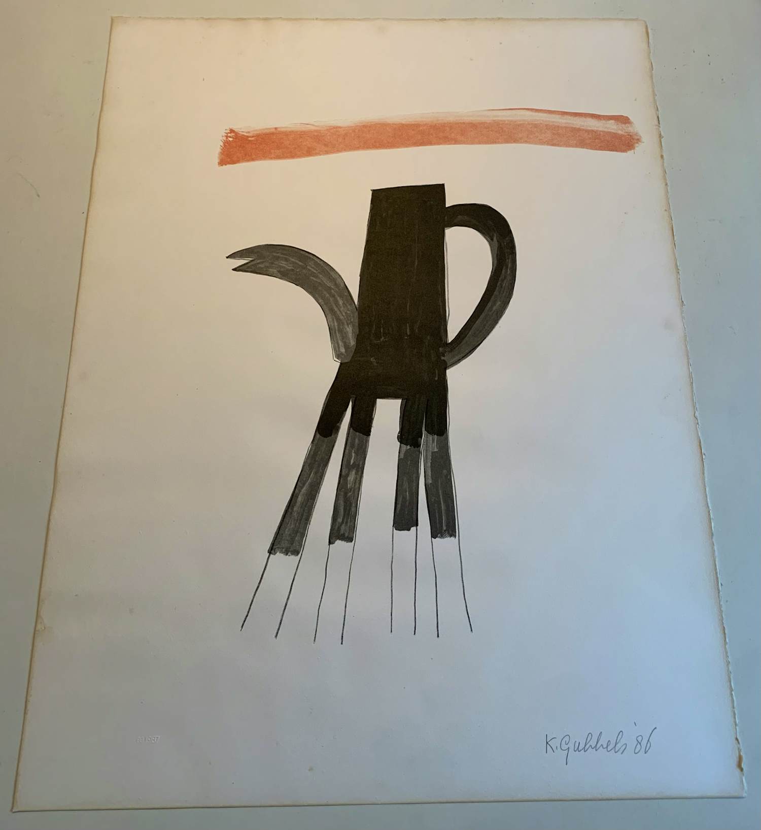 Klaas Gubbels - Japanse tafel verkocht voor € 125!