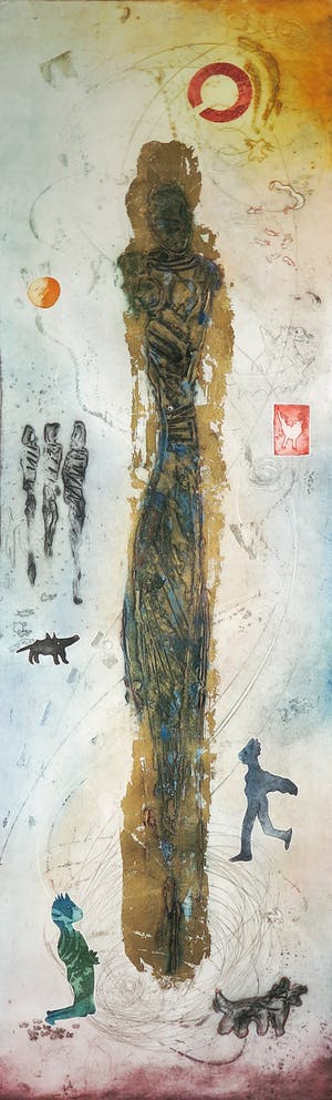 Ad Arma - Gemengde techniek, Naima - Ingelijst - Uniek (Zeer Groot) kopen? Bied vanaf 250!