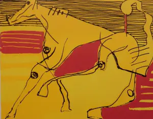 Peter Diem - Kleurenzeefdruk PAARDEN Handgesigneerd. kopen? Bied vanaf 49!