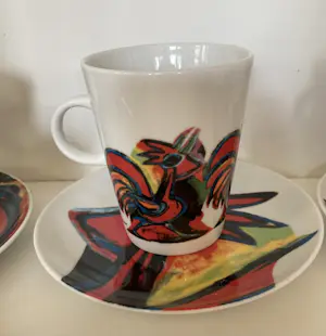 Maya Wildevuur - 12 delig servies Kippen kopen? Bied vanaf 35!