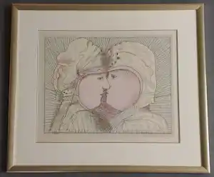 Co Westerik - ingelijste gesigneerde zeefdruk verkocht voor € 299!