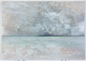 Chantal Borremans - Gemengde techniek (structuurverf op doek), Écume (diptiek) kopen? Bied vanaf 120!