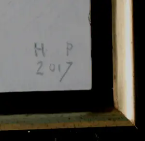 Hinke Posthuma - Olieverf op paneel: Geitenkop (nette lijst!) - 2017 (nette lijst!) kopen? Bied vanaf 599!