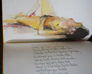 Bob ten Hoope - Annette, 15 aquarellen, boek oplage 69/150 - gesign. door ten Hoope en A.Morriën kopen? Bied vanaf 40!