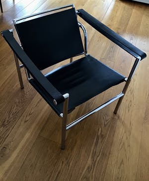 Le Corbusier - naar ,Fauteuil LC1 chroom met zwart leder kopen? Bied vanaf 250!