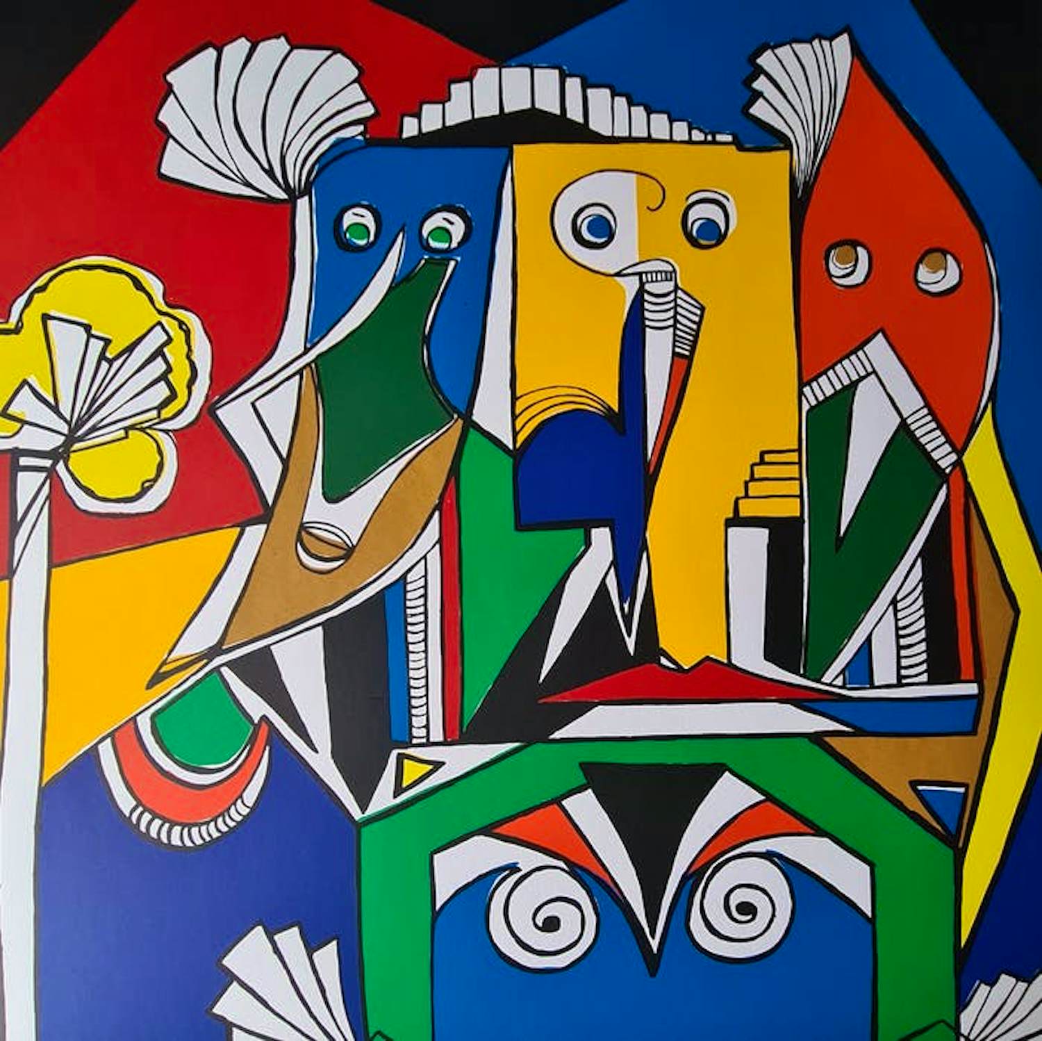 Maartje Wijngaarden - Kleurenzeefdruk FACES Handgesigneerd kopen? Bied vanaf 65!