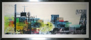 George Heidweiller - Zeefdruk, City Space II - Ingelijst kopen? Bied vanaf 300!