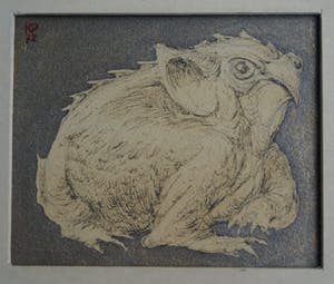 Klaas Pijlman - 3 Tekeningen , Fantasiedieren – gesigneerd & ingelijst - 1972 kopen? Bied vanaf 10!