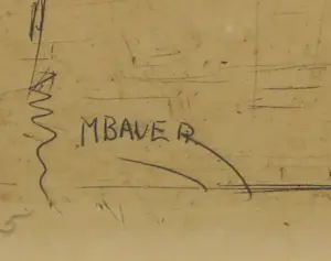 Marius Bauer - Droge naald, Oosterse voorstelling aan rivieroever - Ingelijst kopen? Bied vanaf 300!