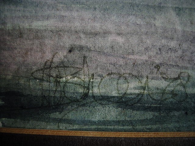 Niet of onleesbaar gesigneerd - Knap oud Aquarel "Zeilboten voor (West) Terschelling Brandaris" gesigneerd  kopen? Bied vanaf 1!