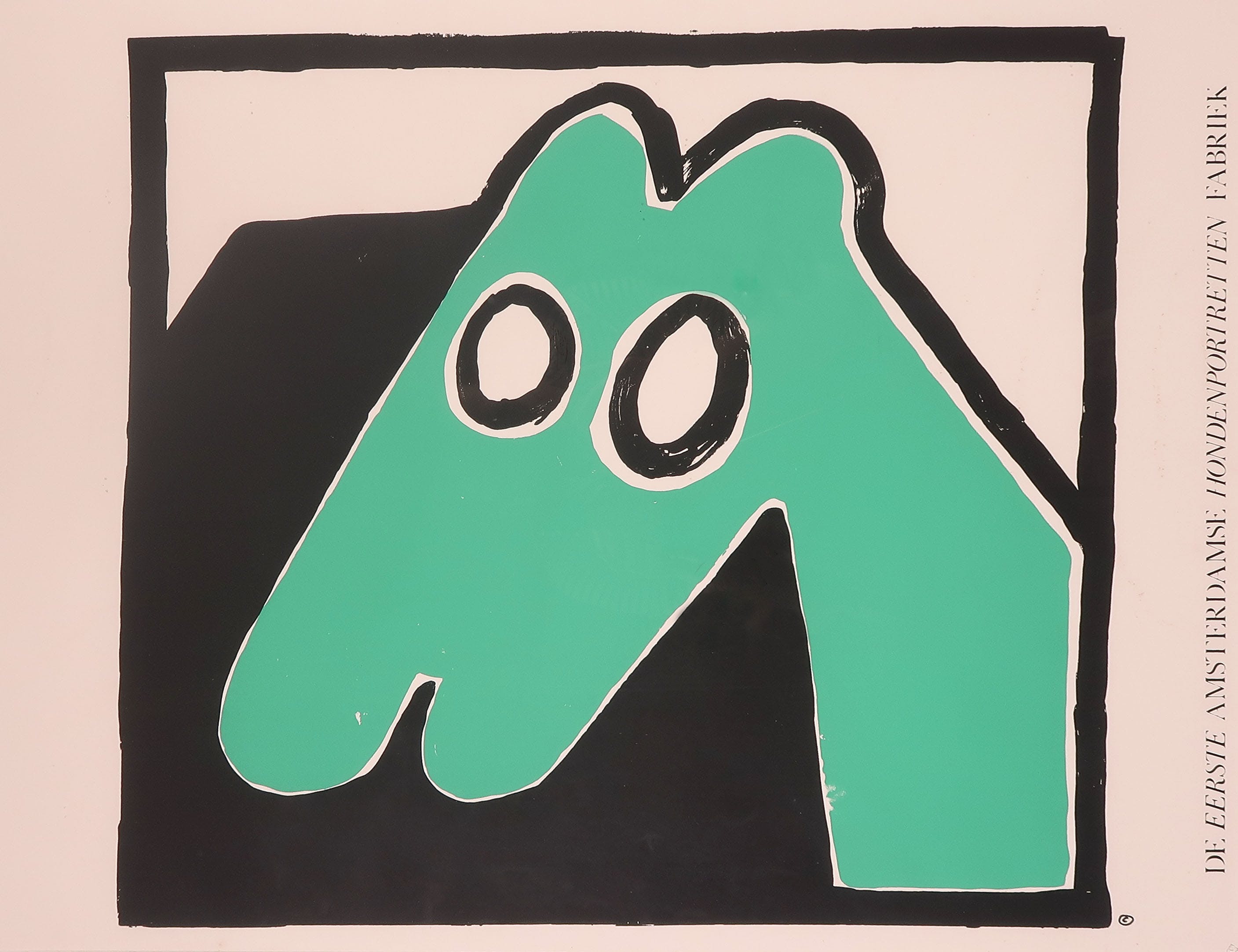 André Drenth - Zeefdruk, De Eerste Amsterdamse Hondenportretten Fabriek - Ingelijst kopen? Bied vanaf 1!