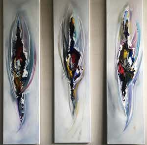 Gena - Abstract Drie Luik verkocht voor € 240!