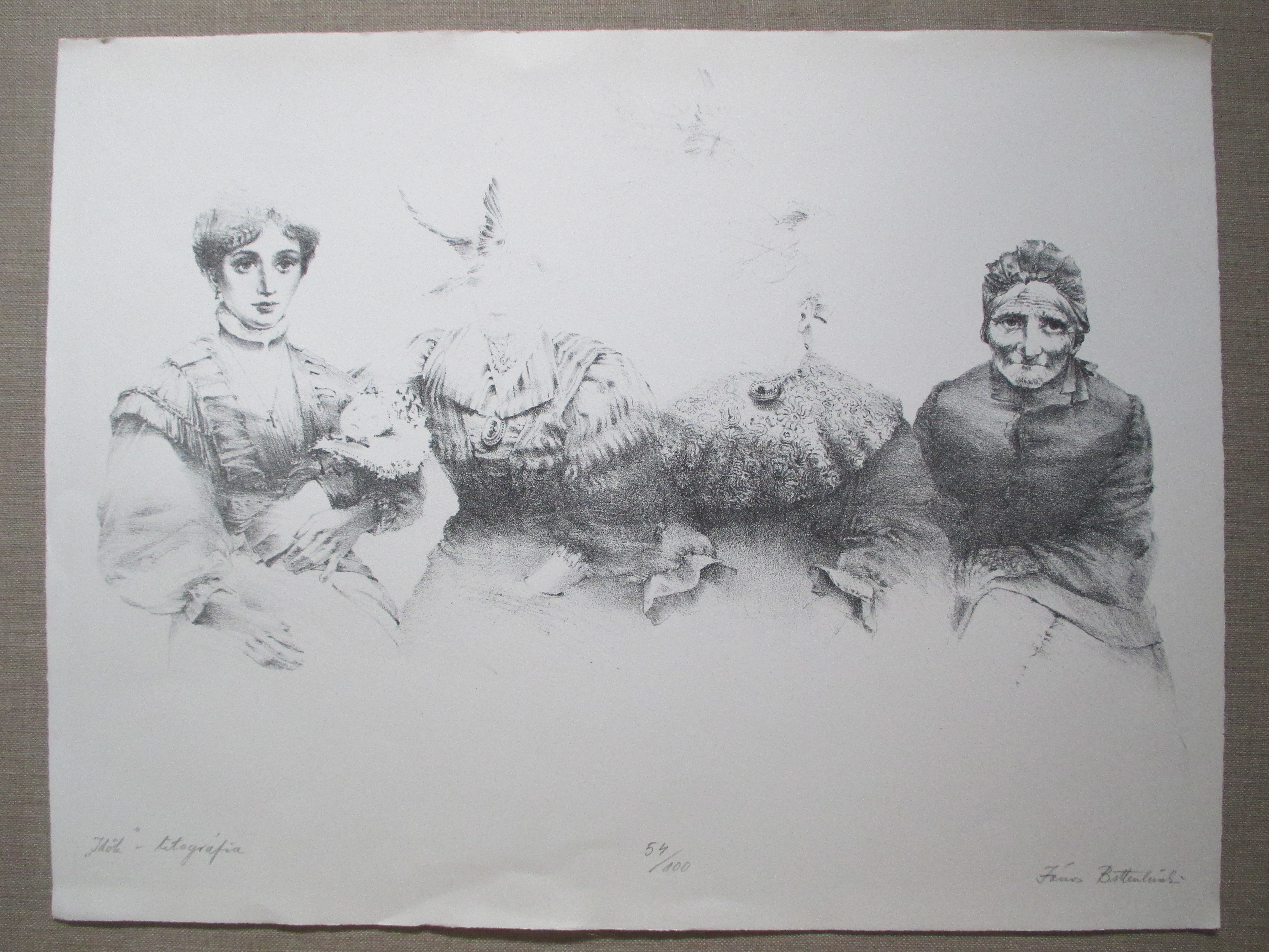 Janos Bittenbinder - Litho "Idök" kopen? Bied vanaf 20!