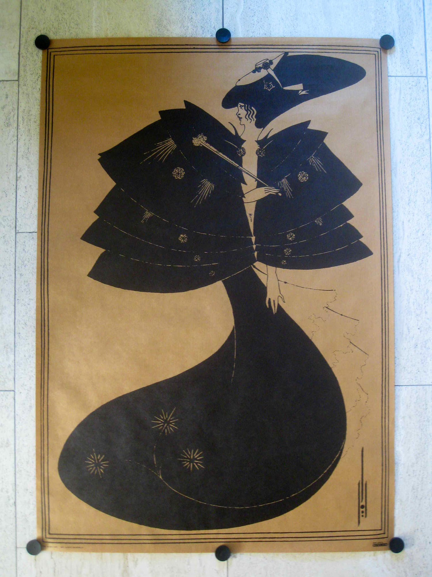 Aubrey Beardsley - Black Cape verkocht voor € 50!