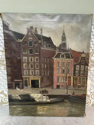 Buy Agatha Zethraeus - Oude Waal met oude kerk Amsterdam? Bid from 600!