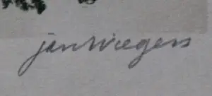 Jan Wiegers - Kleurenlitho: Alpenlandschap rond Davos - 1947 kopen? Bied vanaf 125!