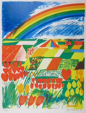 Jan Cremer - Litho, Tulpenland I kopen? Bied vanaf 1!
