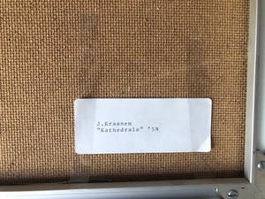 Jaap Kraanen - Kathedrale - Zeefdruk, Ingelijst kopen? Bied vanaf 55!