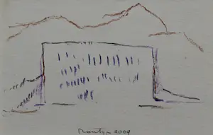 Jan Montyn - Twee werkjes(aquarel en potlood)in een passe-partout - 1999/2009 kopen? Bied vanaf 199!