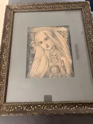 Jan Toorop - Maria aan zee (prachtig werk, 1924) kopen? Bied vanaf 129!