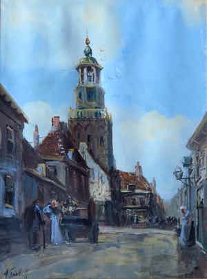 Adriaan Terhell - Dorpsgezicht verkocht voor € 55!