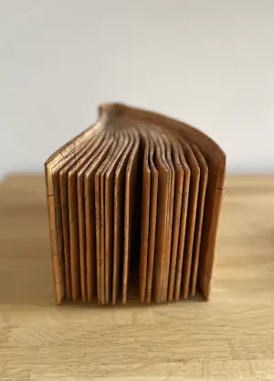 Niet of onleesbaar gesigneerd - Boek van hout kopen? Bied vanaf 1!