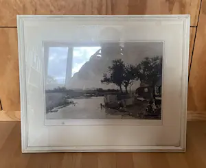 C.L. Dake - Ets - Boerderij aan het water naar werk van J.H. Weissenbruch kaufen? Bieten Sie von 10!