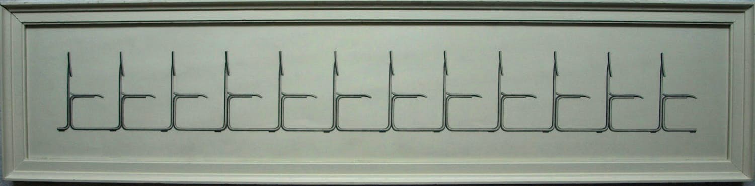 Herman Kuypers - Ingelijste potloodtekening , Trein – 2006 - Lijst, 23½ x 98 cm. kopen? Bied vanaf 100!