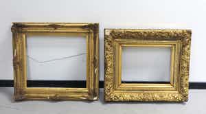 Twee oude gouden lijsten verkocht voor € 1!