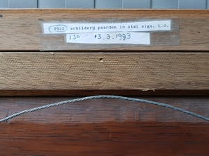 Niet of onleesbaar gesigneerd - Paarden in de Stal - Gesigneerd kopen? Bied vanaf 1!