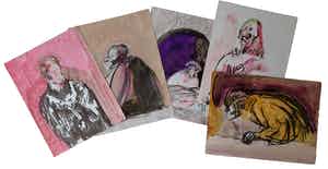 Luis Filcer - Lot van vijf tekeningen verkocht voor € 1!