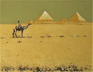 Simon Koene - Kameelruiter in de woestijn kopen? Bied vanaf 85!