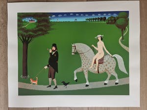 Willem Westbroek - Walking the cat ( Portait of the mayor André van der Louw ) kopen? Bied vanaf 45!
