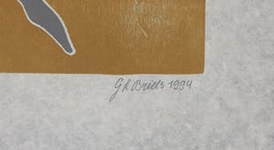 Geertje Briels - Houtdruk op geschept papier, Salto kopen? Bied vanaf 1!