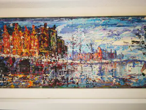 Arnoldus Oldenhave - Amsterdam. Stadsgezicht. Gracht. kopen? Bied vanaf 119!