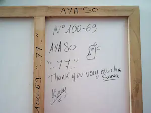 Aya So - Gemälde - handsigniert - montiert - (70 x 50 cm) kopen? Bied vanaf 1800!