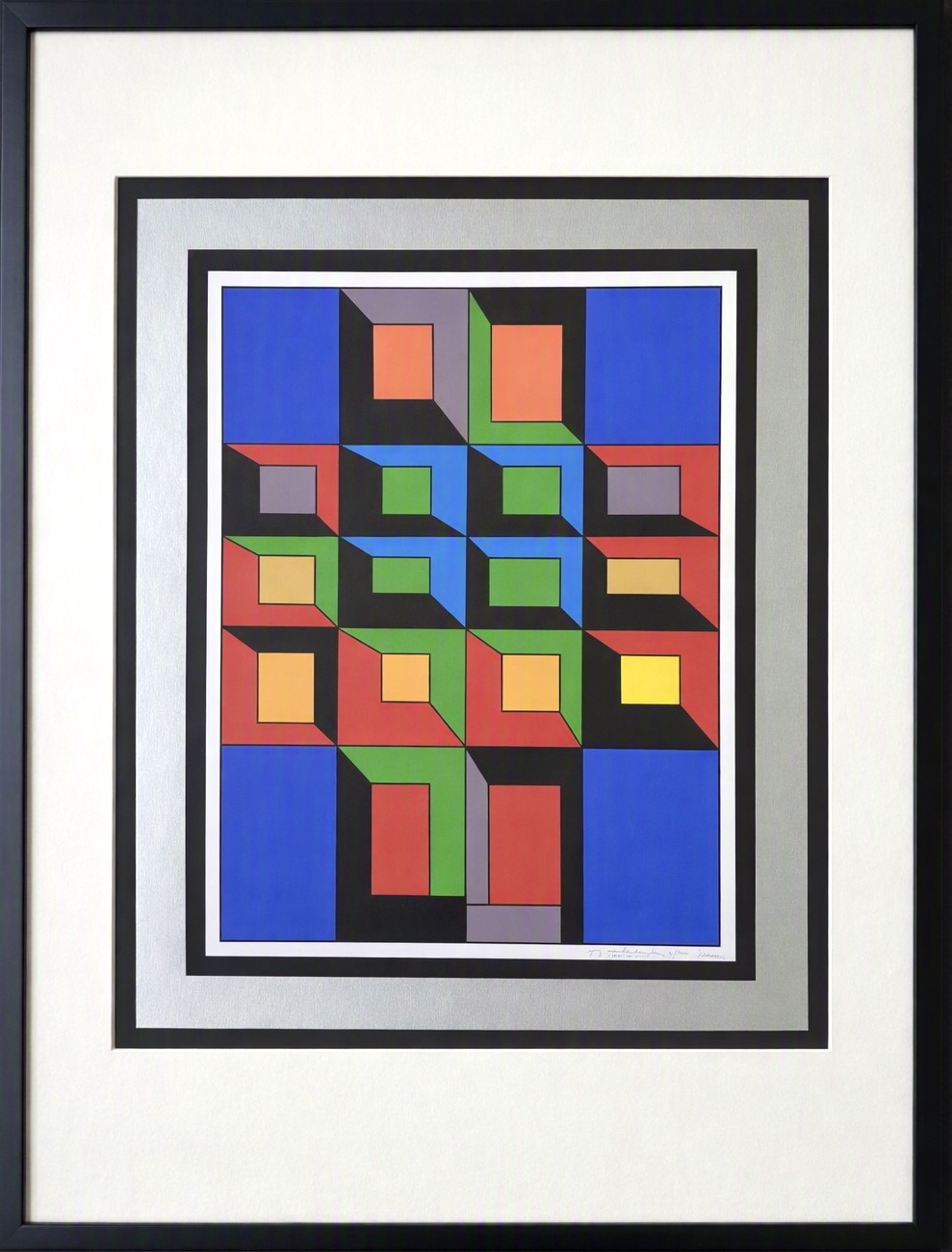 AcheterGuy Vandenbranden - Zeefdruk - Gesigneerd - 73x54 cm - ingelijst - 1974? Enchérissez de 350!