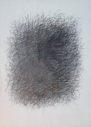 Gjalt Walstra - tekening, zero art, abstract, 1997, incl. lijst kopen? Bied vanaf 200!