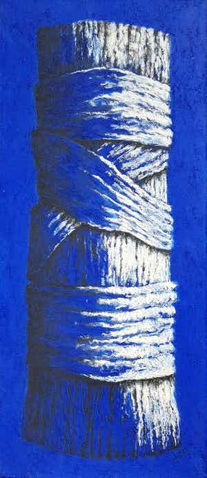 Age Hartsuiker - Krijt op doek, Niets is zonder grond verkocht voor € 500!