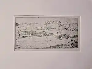 Pieter Dupont - magnifieke Ets op zink - Veld met hooioppers - 1894 - oplage 50 verkauft für € 48!
