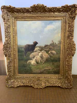 Henri De Beul - Moutons (1887) verkocht voor € 400!