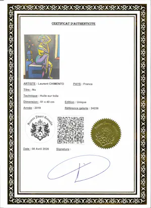 Laurent Chimento - Portrait cubiste de femme nue kopen? Bied vanaf 420!