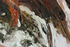 Aart Houtman - Acryl op doek, Stadsgezicht- Ingelijst (Zeer groot) kopen? Bied vanaf 300!