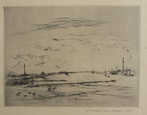 Antoon Derkzen van Angeren - Twee landschappen kopen? Bied vanaf 25!