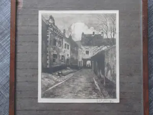 Han Jelinger - stadsgezicht (Maastricht?) kopen? Bied vanaf 60!