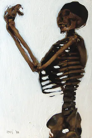 Peter Heij - Memento Mori 3 & 4 (2 stuks | gemengde techniek) kopen? Bied vanaf 90!