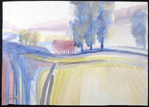 Franscz Witte - aquarel op papier, Zonder titel kopen? Bied vanaf 1!