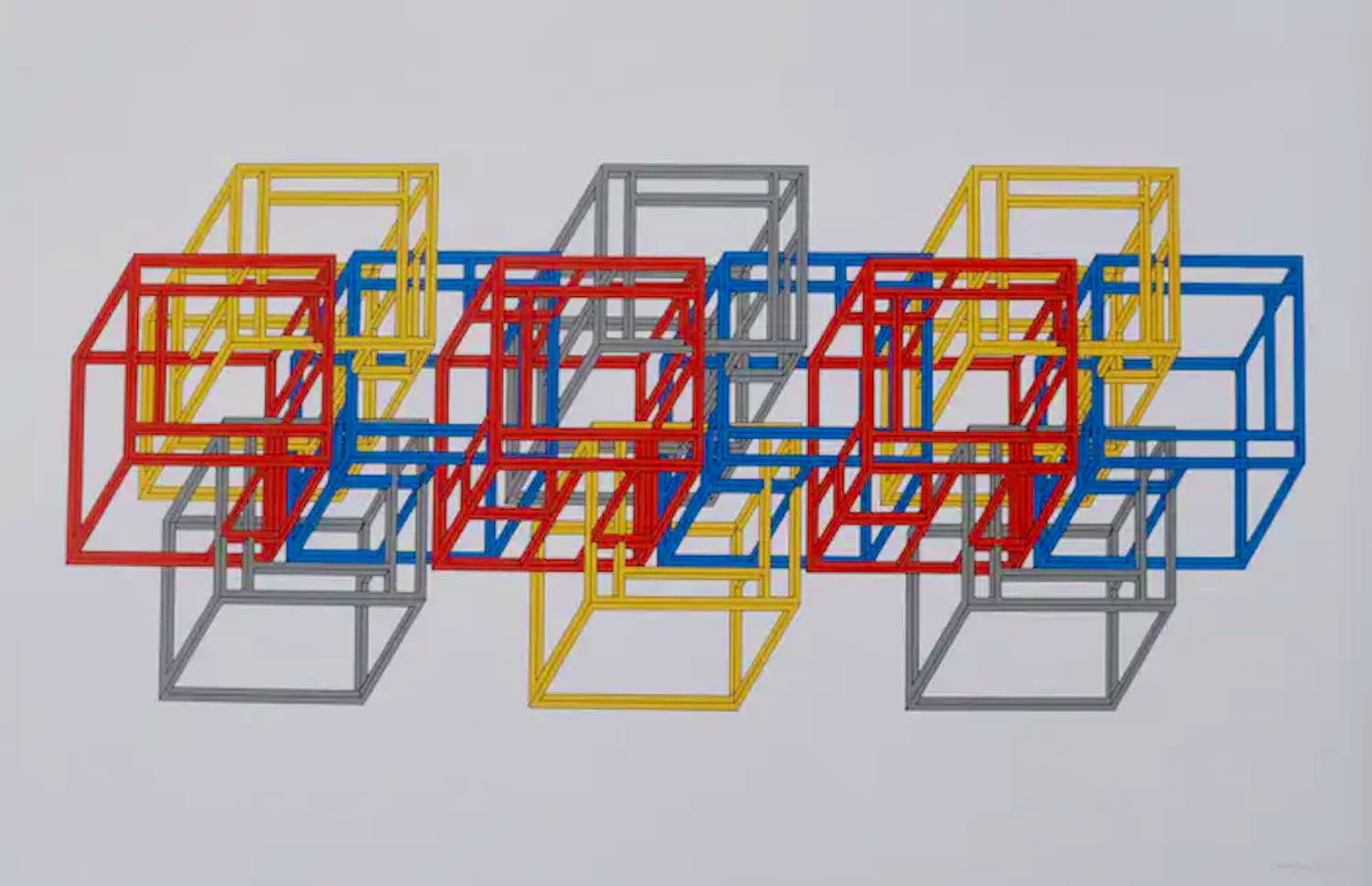 Buy Joost Baljeu - Grote zeefdruk: "Structuur" - 1986? Bid from 350!