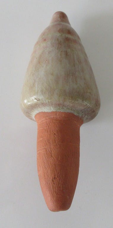 Niet of onleesbaar gesigneerd - Studio keramische terracotta kruik met mooi stroomglazuur kopen? Bied vanaf 1!